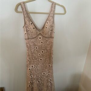 Sue Wong Floral Beaded Gown Size 2